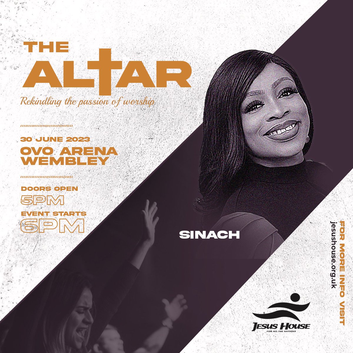 We have the lovely super anointed  @sinach worshipping with @thealtaruk this June. It’s going to be 🔥🔥🔥 #WatchThisSpace for ticket info won’t be long now…