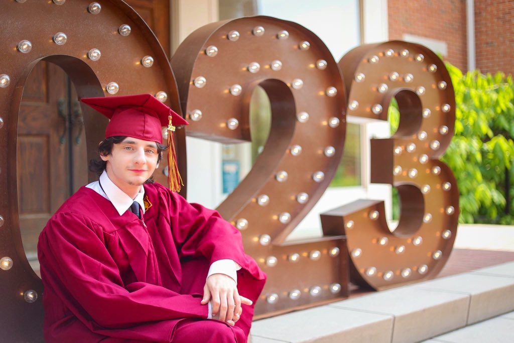 My son is graduating from high school in 9 days. 
(@tellwesterville while I appreciate you putting out the numbers for graduates every year, this year you picked the worst place to have a photograph taken with them. The background is ridiculously bad.)