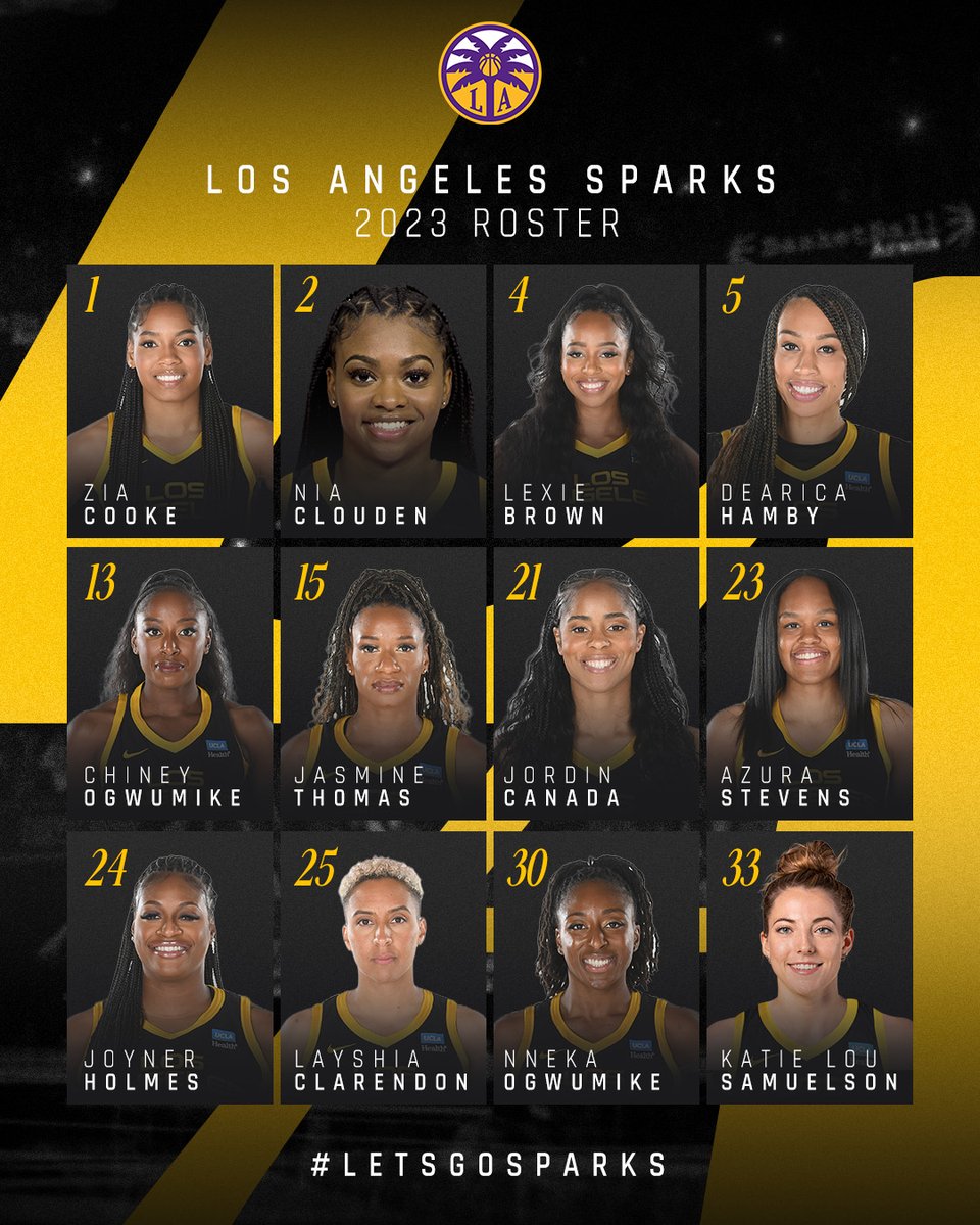 Los Angeles Sparks on X: Your 2023 Sparks Roster is locked in