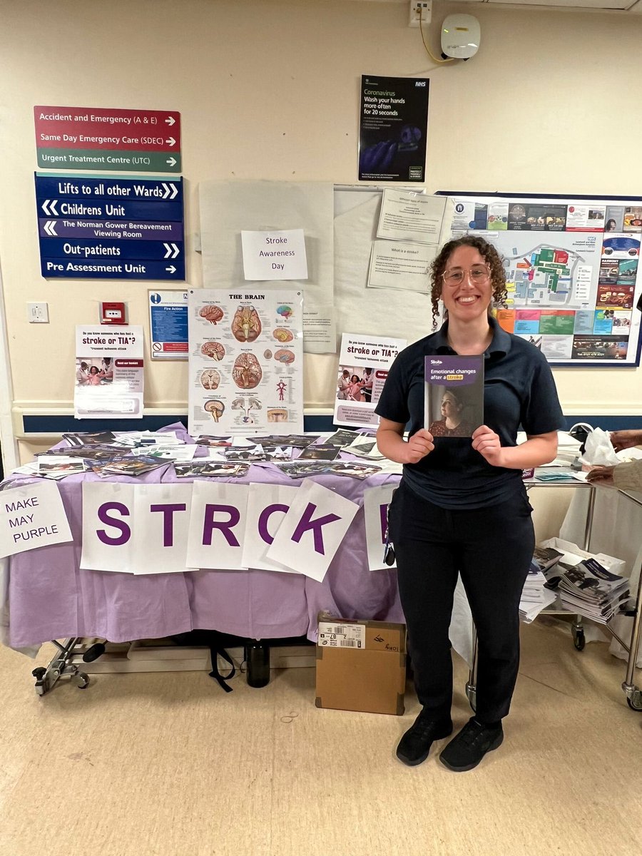 bannister_ellen's tweet photo. I had a lot of fun today with the amazing stroke therapy team at @SWBHnhs to raise awareness about stroke during #StrokeAwarenessMonth https://t.co/xLp0TVNqQZ
