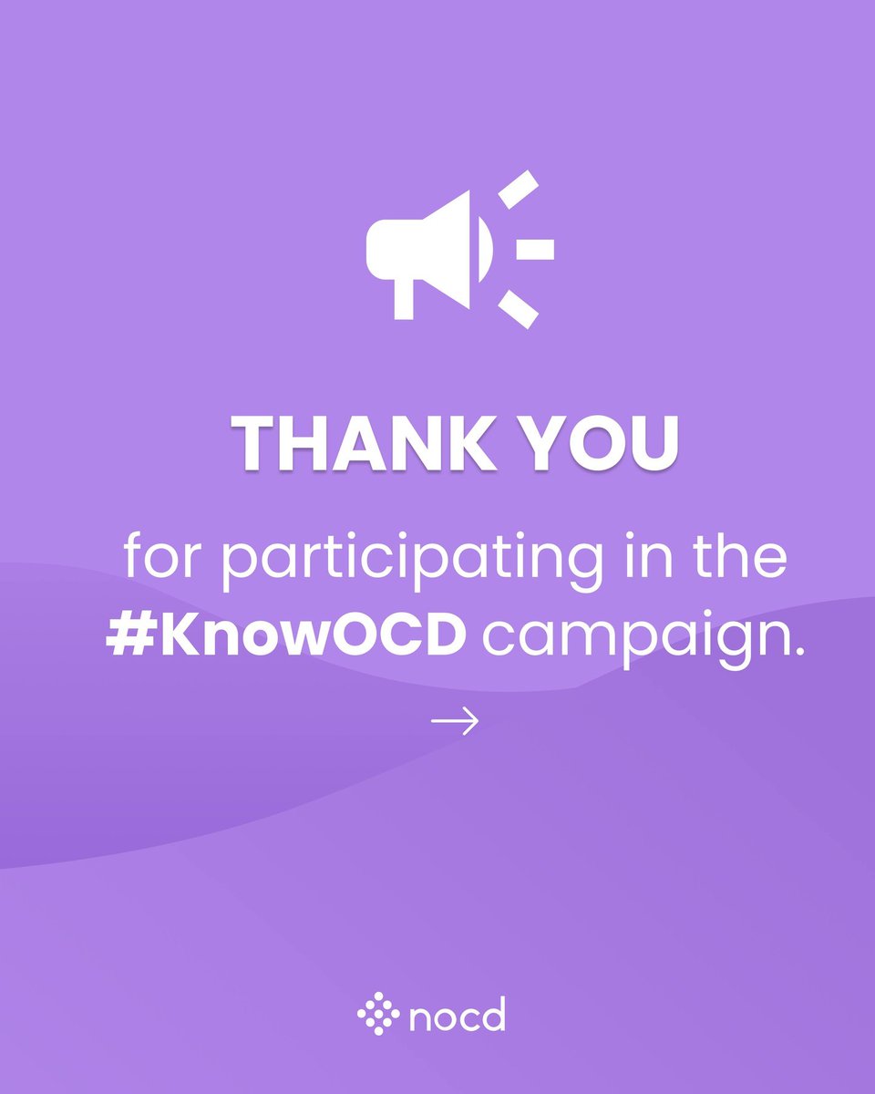 treatmyocd's tweet photo. Each post that you shared or tagged with #KnowOCD brought more awareness to the actual experience of OCD! For the rest of #MentalHealthAwarenessMonth we want you to keep going: keep sharing, posting, and tagging #KnowOCD during May and we will repost our favorites! https://t.co/3JE2EtFl35