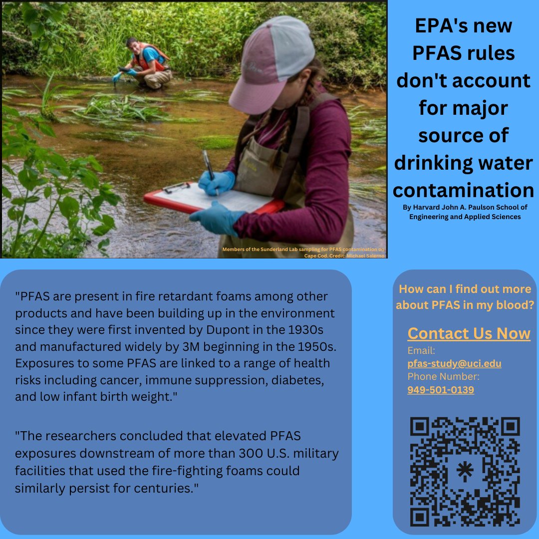 PFAS_Study's tweet image. Interesting read! 
phys.org/news/2023-05-e…

#yorbalinda #orange #anaheim #gardengrove #orangecounty #pfas #pfasstudy #UCIHealth #UCIPublicHealth #PFASMultiSiteStudy #foreverchemicals #water