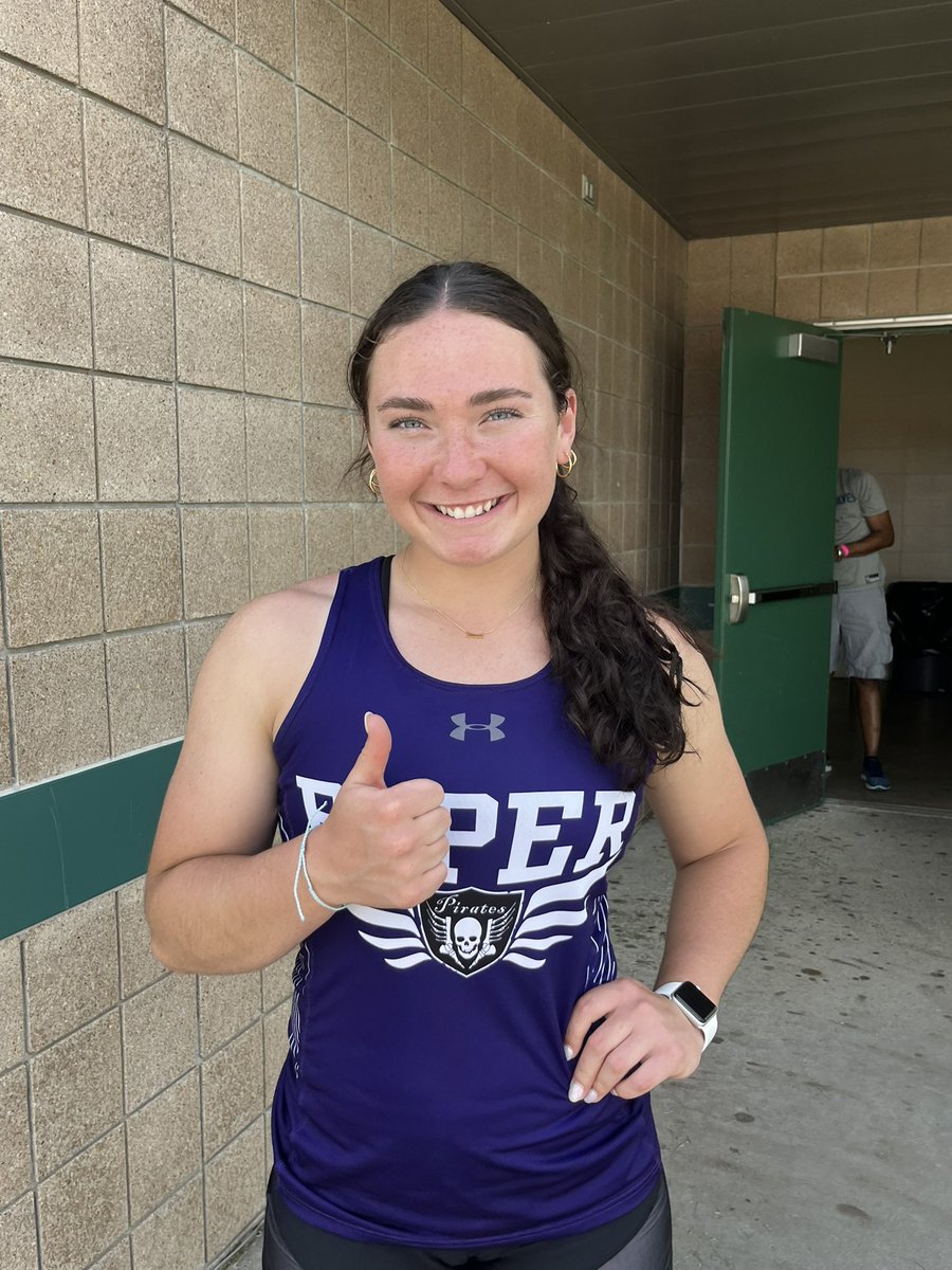 Piper_Track's tweet photo. Kylie Brockman qualifies for state with a huge personal record in the Javelin. Kylie threw 148’00” to make it to state. Congratulations! https://t.co/YhHhWJs20r