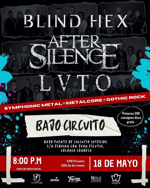 BBeat105's tweet photo. Hoy, 18 mayo:
- @EvilInvadersBEel @hdxcircusbar. @chamucoprods
- En #BajoCircuito, #BlindHex,@aftersilencemxy #Lvto. #LaFraternidad
- En #Pachuca, #MystifieR, #Subterranean666
#StayBlast
#BlastBeat105 https://t.co/x6qlz1ovEf
