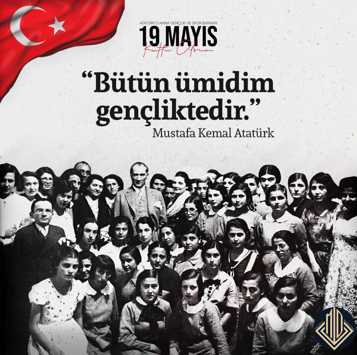 “Ey yükselen yeni nesil! İstikbal sizsiniz. Cumhuriyeti biz kurduk, onu yükseltecek ve yaşatacak sizsiniz.” 19 Mayıs Atatürk’ü Anma, Gençlik ve Spor Bayramı Kutlu Olsun! 🇹🇷
