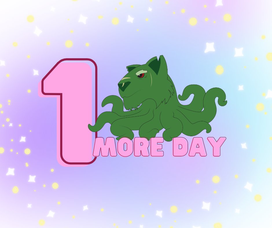 TentacleKitty's tweet photo. It's almost time! Only 1 day left until Tentacle Kitty's new website goes live 🐱💻 Who's ready for some tentacled adventures? #TentacleKitty #NewWebsite #CountdownIsOver https://t.co/QHmt0YwQ3v