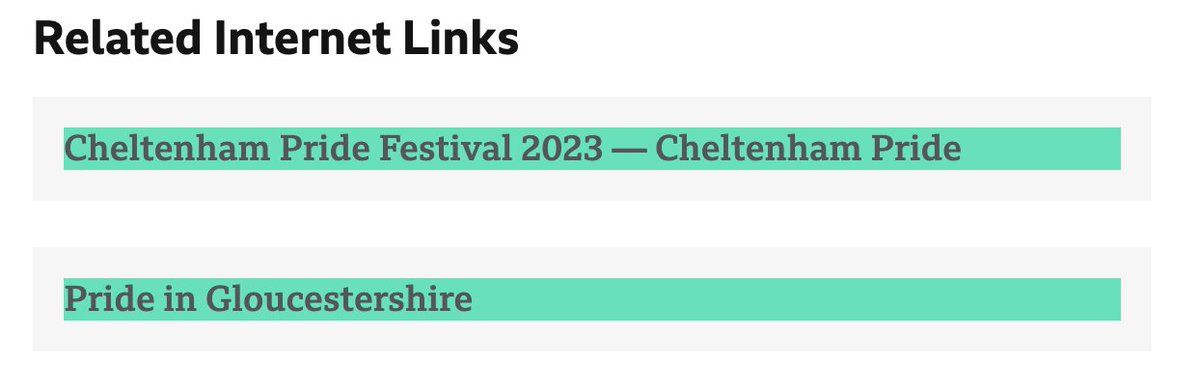 They only went and gave <a href="/CheltenhamPride/">Cheltenham Pride</a>  a follow link! 🥰
