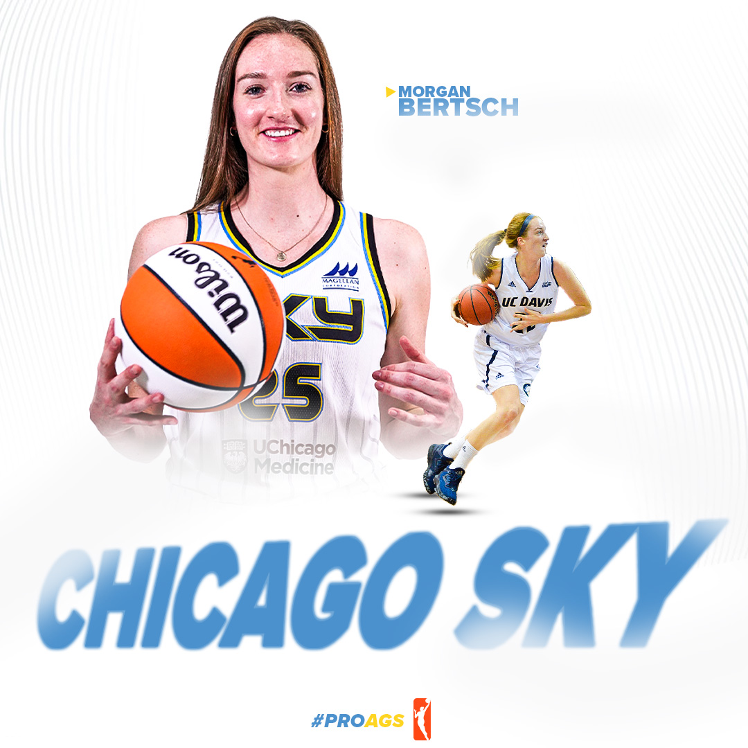 𝘿𝙖𝙫𝙞𝙨 ➡️ 𝙎𝙠𝙮𝙩𝙤𝙬𝙣 Morgan Bertsch (@MoBertsch) has been named to the full-time roster for the Chicago Sky! 📰bit.ly/3o8WecW #GoAgs x @chicagosky