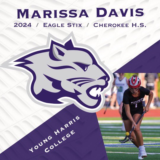 EagleStixLax (@eaglestixlax) on Twitter photo Congrats to 2024 Marissa David from Cherokee HS on her commitment to Young Harris <a href="/yhcwlacrosse/">Young Harris College Women's Lacrosse</a> Congrats to 2024 Marissa David from Cherokee HS on her commitment to Young Harris <a href="/yhcwlacrosse/">Young Harris College Women's Lacrosse</a>