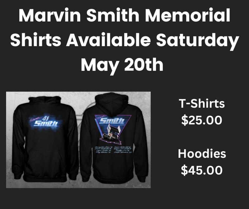 HeatherBoyce265's tweet photo. GET YOUR MARVIN SMITH MEMORIAL SHIRTS THIS WEEKEND AT COTTAGE GROVE SPEEDWAY!! https://t.co/VDqXrpoZIg https://t.co/e0zz0dxHbI