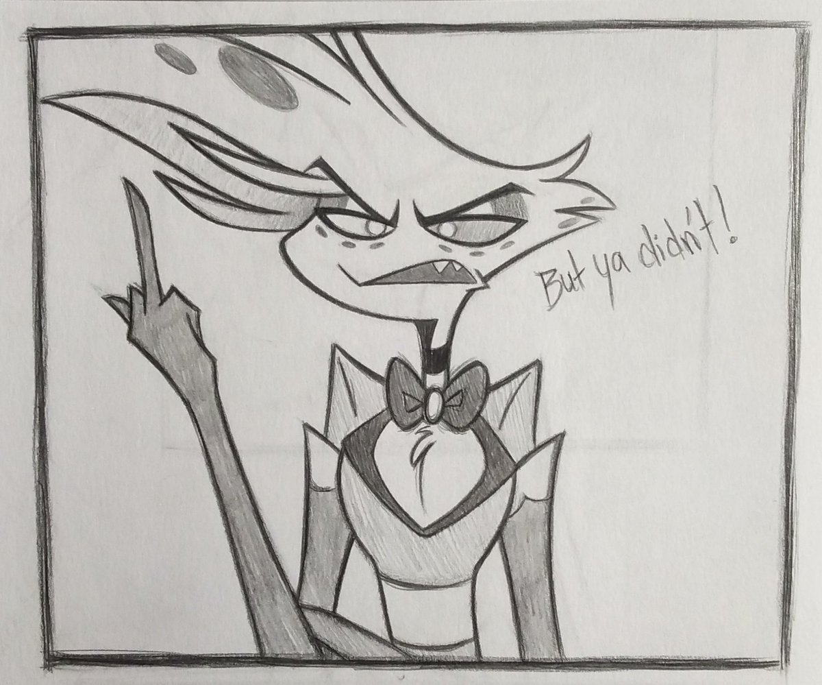 Sorry for not posting in a while Im busy with exams and its been draining 😖 
(I also hope people get the reference in the drawing💀)

#HazbinHotel #HazbinHotelCharlie #hazbinhotelvaggie #HazbinHotelAngelDust