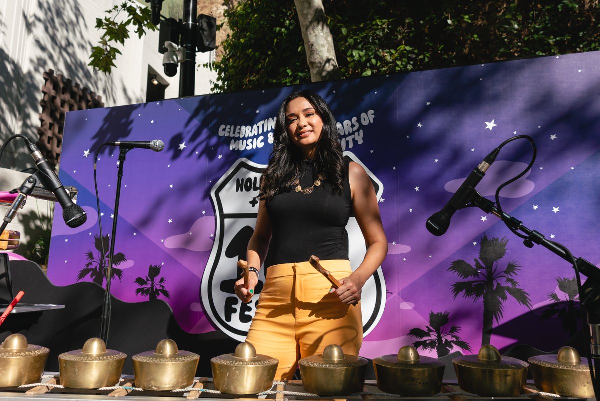 Producer, percussionist, vocalist, and so much more. Shoutout to Gingee(<a href="/gingeeworld/">Gingee</a>), the woman KCET called “The Renaissance Filipina of Eagle Rock,” who crushed it at the 101 Festival at The Ford last summer.

#AAPI #AAPIHeritageMonth #Artists 

📸: Farah Sosa
