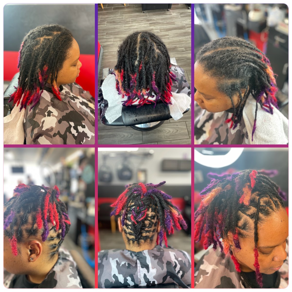 Rickyme03's tweet photo. Loc-maintenance with a style!! #hairbyricky #haircare #haircolor #hairdo #okclocs #locsinthecity https://t.co/w9HnZBlz4j
