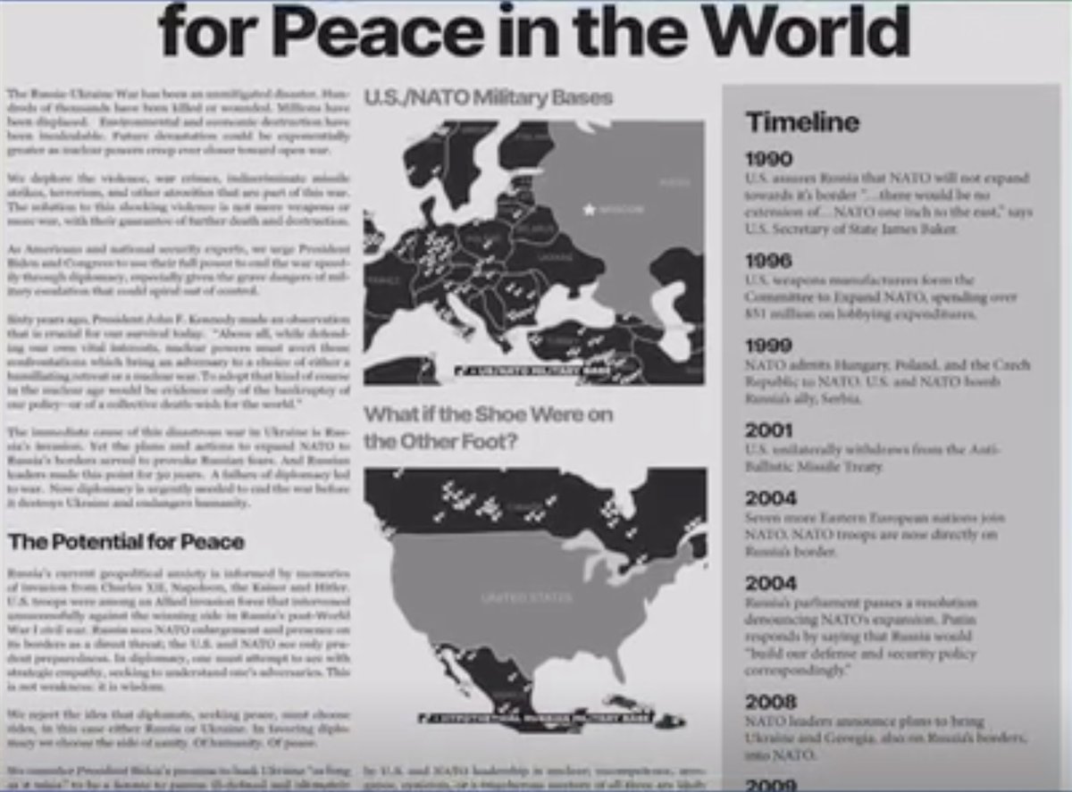 NYTimes publishes a (paid) letter by 14 US national security experts. Jeffrey Sachs among the signees. 

It calls for peace by stopping to support Ukraine.  

Every claim it makes is misguided and uninformed. The arguments in the letter are embarrassingly weak. 1/
