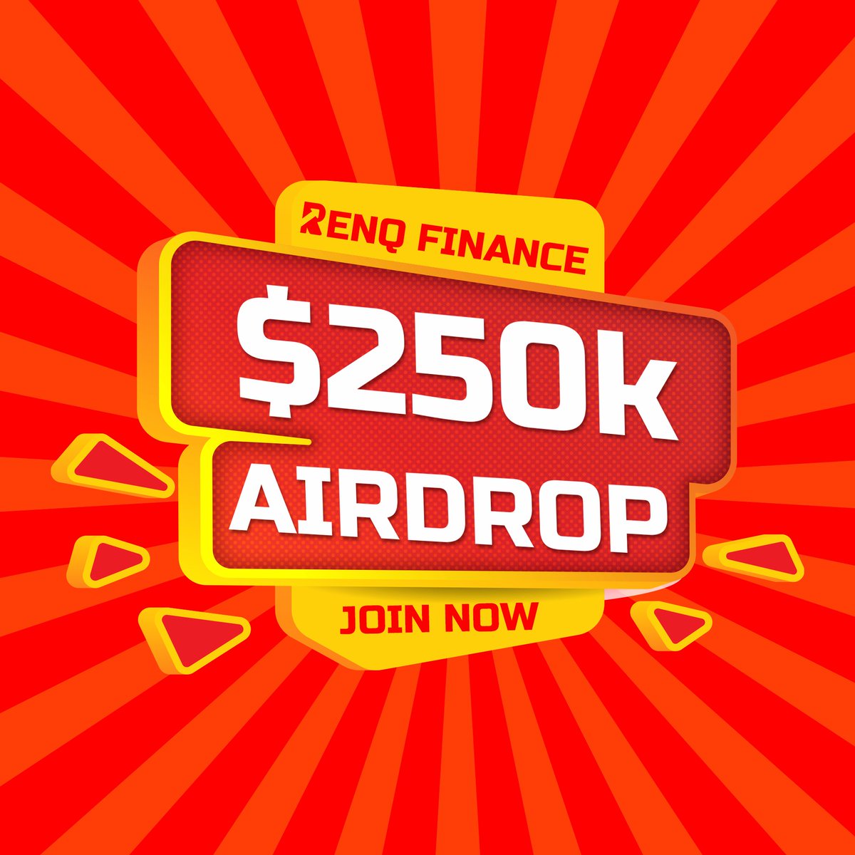 💲 GIVEAWAY ENDING 💲

Don’t miss the opportunity to get in the $250k Airdrop.

Winners will be announced on 1st June 2023.

If you were a participant in our presale, you can enter the competition here: bit.ly/renq-250k 

The competition will conclude on 30th May, so make