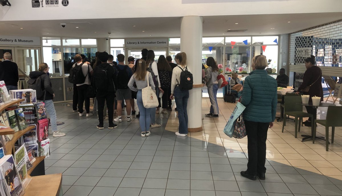 Ayub Khan MBE (@ayubkhan786) on Twitter photo If any one tells you that libraries are no longer relevant- share this photo with them. Scenes outside <a href="/warkslibraries/">Warwickshire Libraries</a> Leamington Library, customers waiting for the doors to open this morning. If any one tells you that libraries are no longer relevant- share this photo with them. Scenes outside <a href="/warkslibraries/">Warwickshire Libraries</a> Leamington Library, customers waiting for the doors to open this morning.