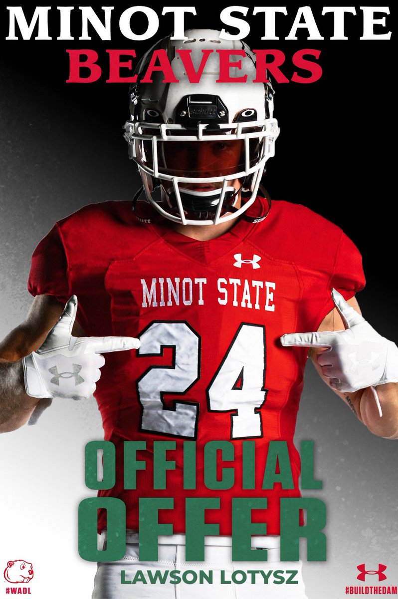 After a great call with <a href="/CoachFam/">Coach Mike Famiglietti “Fam”</a> I’m excited to say I’ve received my first offer to play collegiate football for Minot State! <a href="/CoachDanDeYoung/">Dan DeYoung</a> <a href="/PrepRedzoneDAK/">Prep Redzone Dakotas</a>