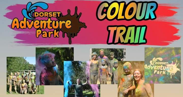 The colour trail is back for 2023! Spend up to 2 hours on the Mud Trail and get covered in colour as well as mud.

Bookings now available! 
dorsetadventurepark.com/bookings/colou…

#Dorset #Bournemouth #Poole #Adventure #Corfecastle