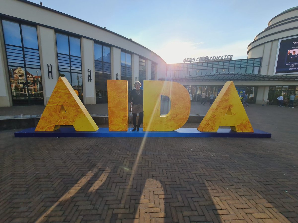MaudArntz's tweet image. Mijn tiende keer #Aida. Na 9 keer horen, kon ook ik vanavond de voorstelling “zien”. Bedankt @EARCATCH  voor de geweldige #audiodescriptie!