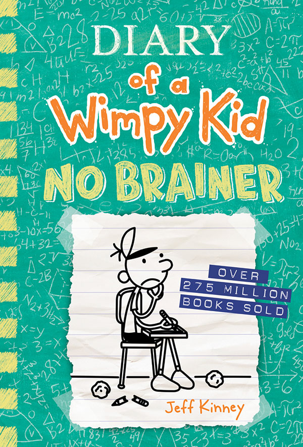 Children's Bookshelf (@pwkidsbookshelf) on Twitter photo Amulet Books has revealed the cover for <a href="/wimpykid/">Jeff Kinney</a>’s ‘No Brainer,’ the 18th installment of the Wimpy Kid series, set to release on October 24 pwne.ws/3WfuqQy Amulet Books has revealed the cover for <a href="/wimpykid/">Jeff Kinney</a>’s ‘No Brainer,’ the 18th installment of the Wimpy Kid series, set to release on October 24 pwne.ws/3WfuqQy