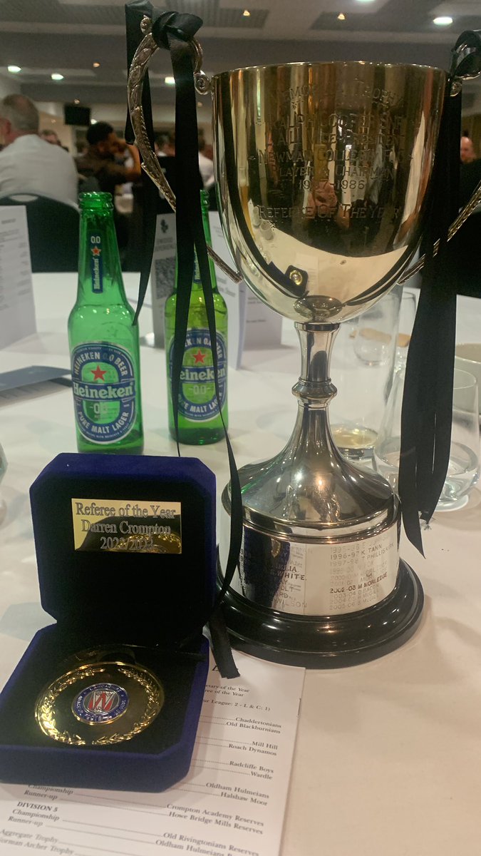 Super proud to win referee of the year on my first full season back after a 10 year break due to coaching  <a href="/BLGCofficial/">BLGC Charity</a> <a href="/lancsamleague/">Lancashire Amateur League</a>
