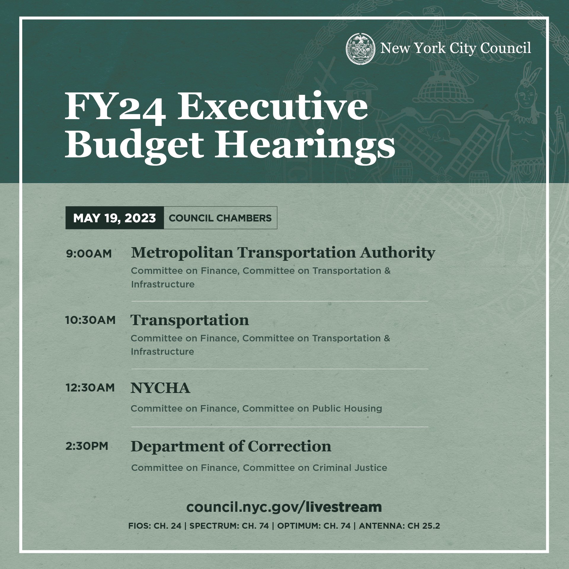 New York City Council on Twitter: "Tune in tomorrow for Day 9 of our ...