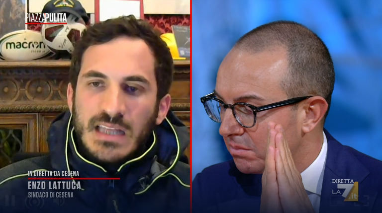 CCKKI's tweet photo. In montagna esistono ancora comuni che non sono stati raggiunti perchè frane hanno bloccato strade e non c'è corrente, dice il sindaco di Cesena, #Lattuca.
Evento straordinario, ma il territorio italiano è fragile, per evitare tragedie, andrebbe messo in sicurezza.
#PiazzaPulita https://t.co/sCJ2AtmKb1