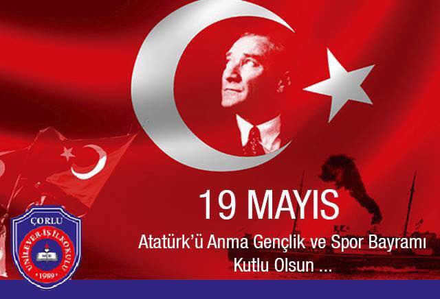 UIlkokulu's tweet photo. Atatürk’ü Anma Gençlik ve Spor Bayramı kutlu olsun. https://t.co/huzb8hwtS2