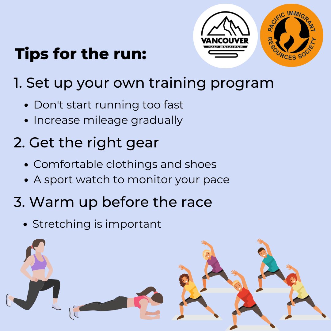 PIRSVancouver's tweet photo. Get ready for the Vancouver Half Marathon with these tips! 

Unable to run? Consider donating to help us raise funds for our trauma-informed programs. 
Please visit this link to donate or to register: https://t.co/f8zov0KOXW 

#VancouverHalfMarathon #VancouverHalf https://t.co/I890n4jtWw
