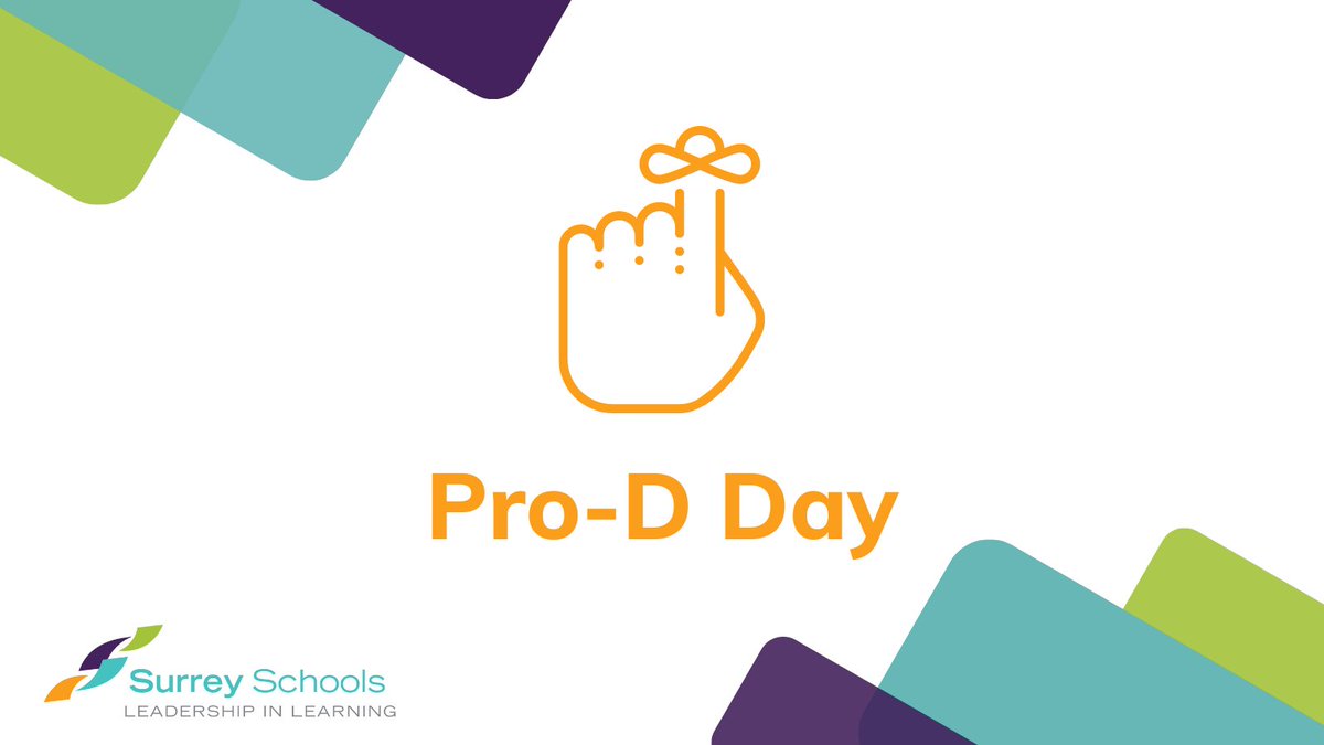 A reminder that Monday, May 29 is a professional development day in our district so no classes for students! Enjoy your weekend.
#sd36learn #SurreyBC #WhiteRockBC
