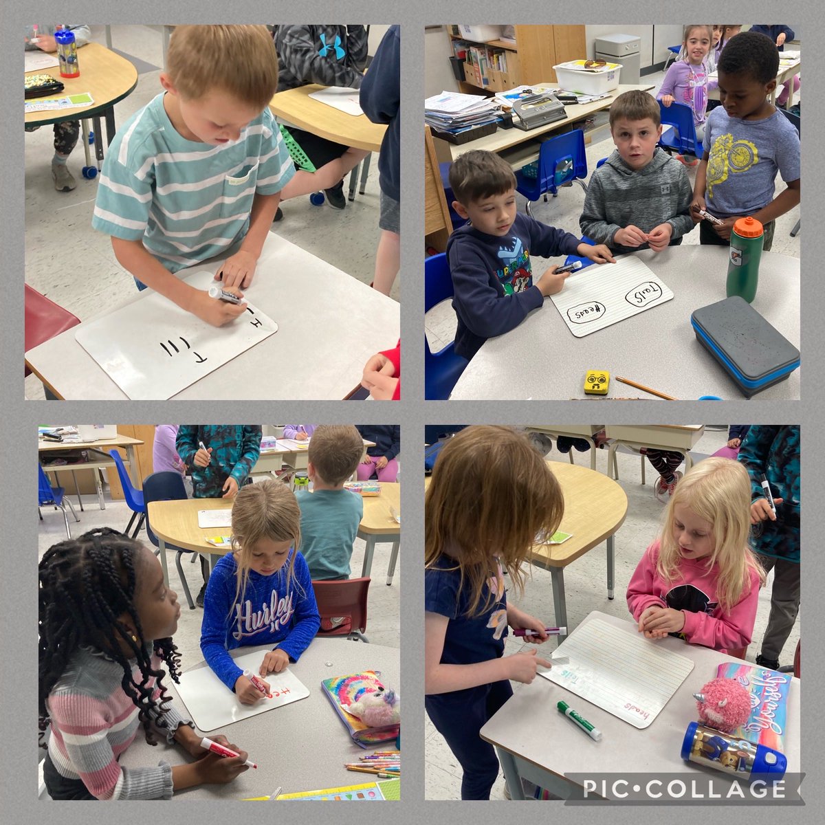 AngieMHollis's tweet photo. We recorded our coin flips as we learned all about probability ⁦@StLeonardOCSB⁩ https://t.co/4mXqGQIKQ3