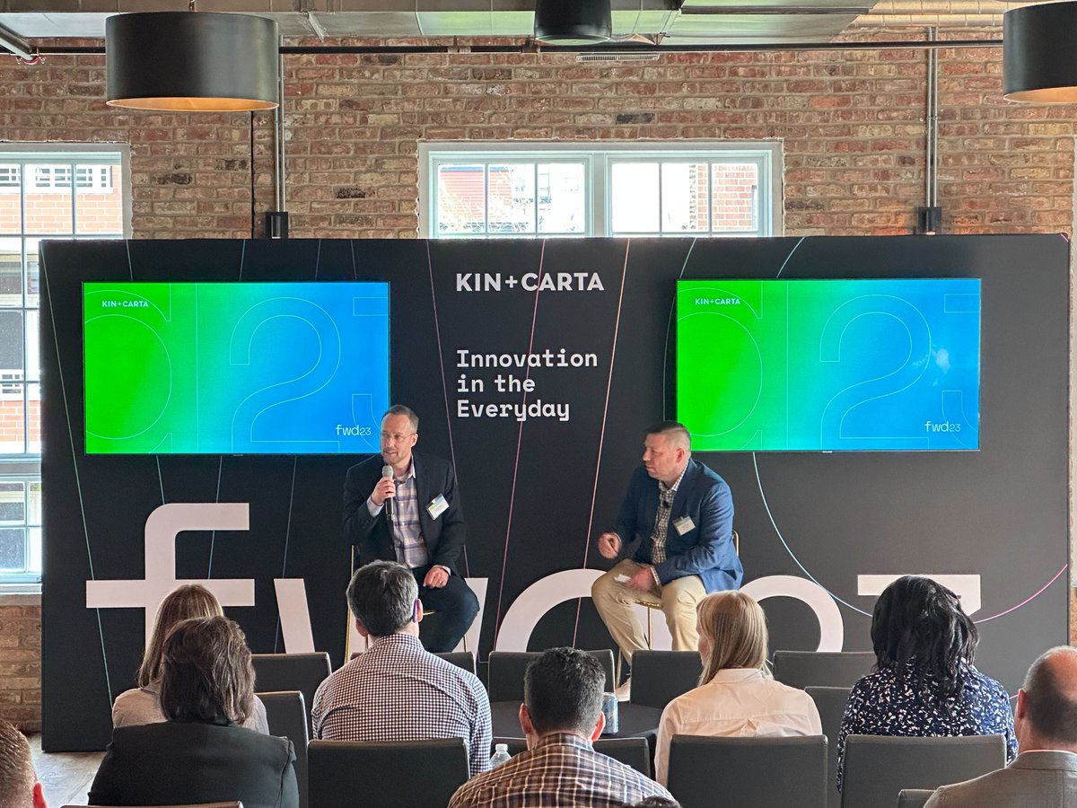 kinandcarta's tweet photo. The true value of Gen AI.💡
Our very own Jarrod Luker + Nick White are up next.
Get a realistic look into what Generative AI can do, where to start and the challenges involved.
#FWD23 #GenAI https://t.co/MHzEiaPK3z