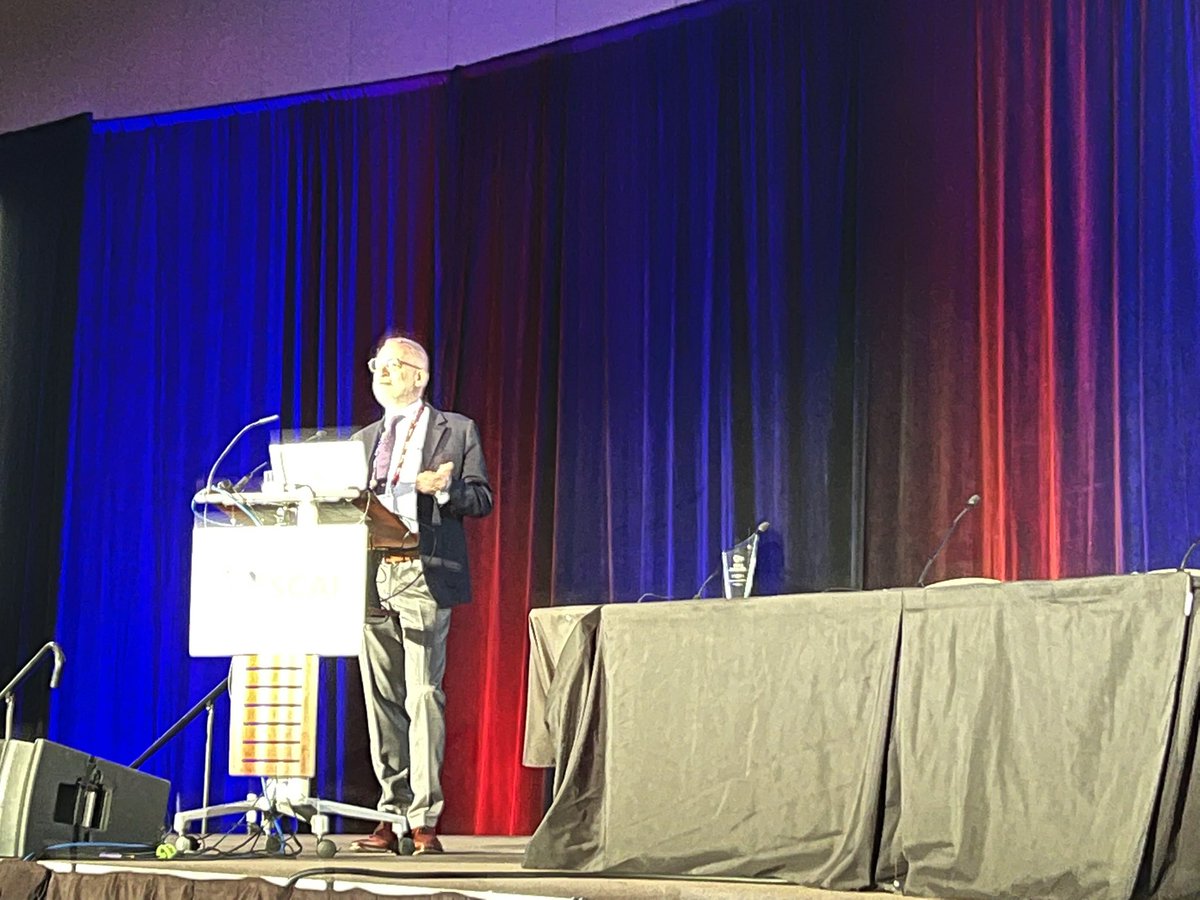 Pooh_Velagapudi's tweet image. Dr. @AdamGreenbaumMD, an innovator in #IC delivers #Hildner lecture discussing several innovative procedures including #transcaval access, and procedures utilizing #electrocautery!! #SCAI2023 @SCAI @scaiwin #innovation