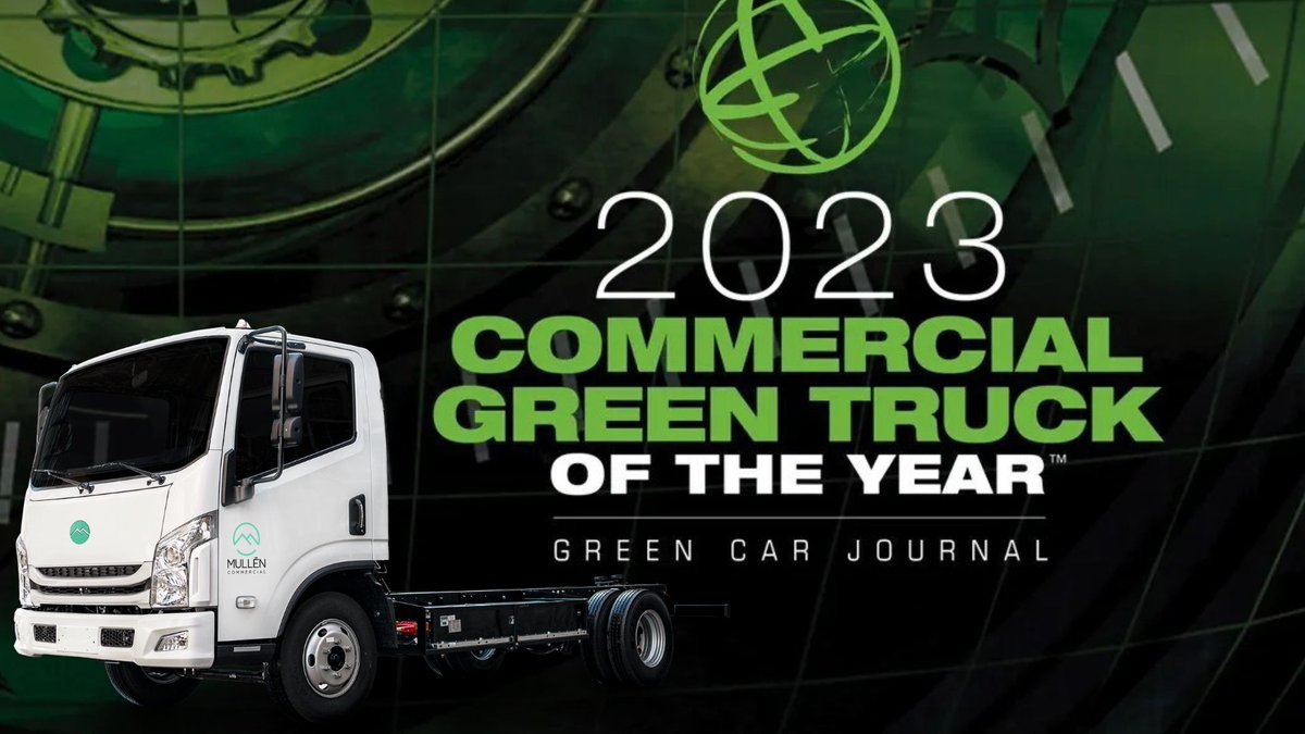 The #MullenTHREE, our #Class3 electric cab chassis truck, has been awarded Green Car Journal's Green Car Product of Excellence™.

Read more: hubs.ly/Q01QsjY90

#MullenCommercial #CommercialVehicles #EVTruck #CleanEnergy #ZeroEmissions $MULN #EV #GreenTruck #GreenFleet