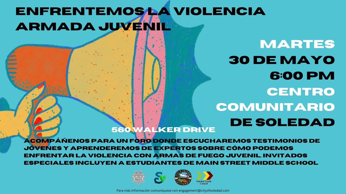Join us as we hear from youth on how we can confront gun violence. 

Únase a nosotros mientras escuchamos a los jóvenes sobre cómo podemos enfrentar la violencia armada.