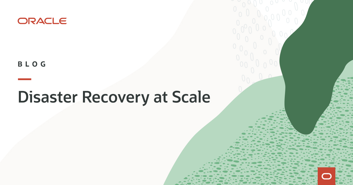 Highly scalable, highly extensible disaster recovery management service that fully automates the steps needed to test, transition, and recover business systems between two #OCI regions from anywhere around the globe with a single click. 

Get more details: social.ora.cl/6017Oifo9