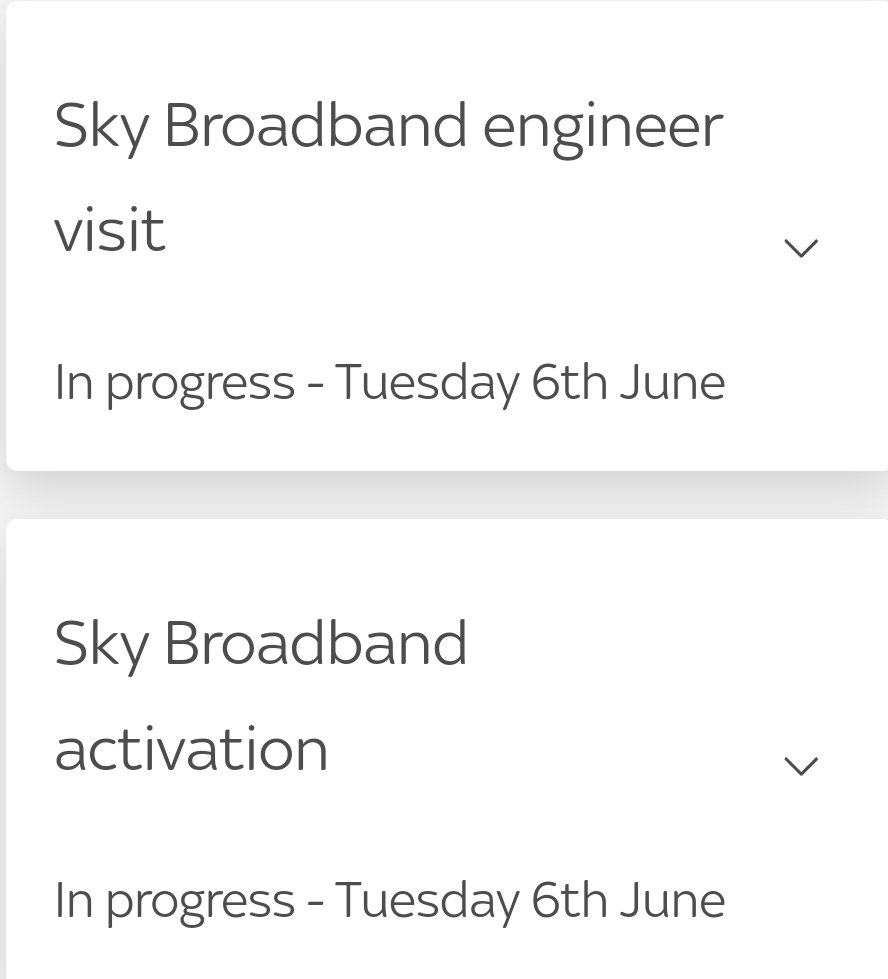 AdsheadIan's tweet photo. @SkyHelpTeam absolutely unbelievable. I am lost for words with the appalling lack of service I have received from Sky. Spoken to over half a dozen representatives without resolution. My broadband was meant to be up and running on 26th May it has now changed to 6th June. https://t.co/ga9ApyrxSL