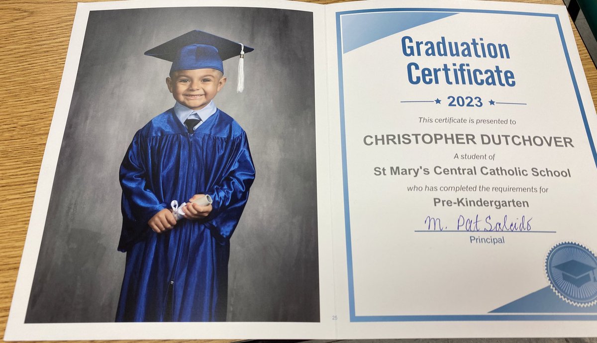 Congrats to our 2023 pre-k Grad! Mommy and daddy love you and we are so proud of you! 🥰🙏🏼 #SMCCS