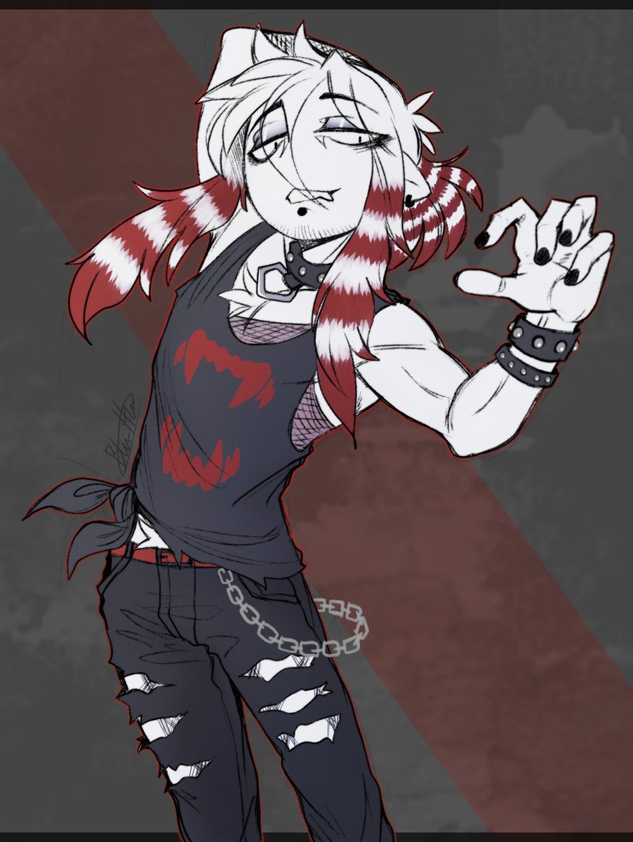 _Blastic_Heart_'s tweet image. Would You Love A Monsterman❤️ 
#Br0kenColors #originalcharacter #digitalart #maleyandere