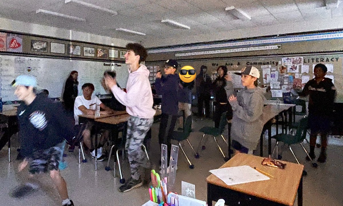 miss_rotella's tweet photo. It’s the Long Weekend! Hope you have as much fun as my kids did during our mindful morning 🕺🏻🪩 It’s SO important to our learning & mental health that we take moments to focus on joy (especially as the end approaches). Moments like these make my ❤️ happy! #mindful #iteach7 @dsbn https://t.co/c81ozShS1H