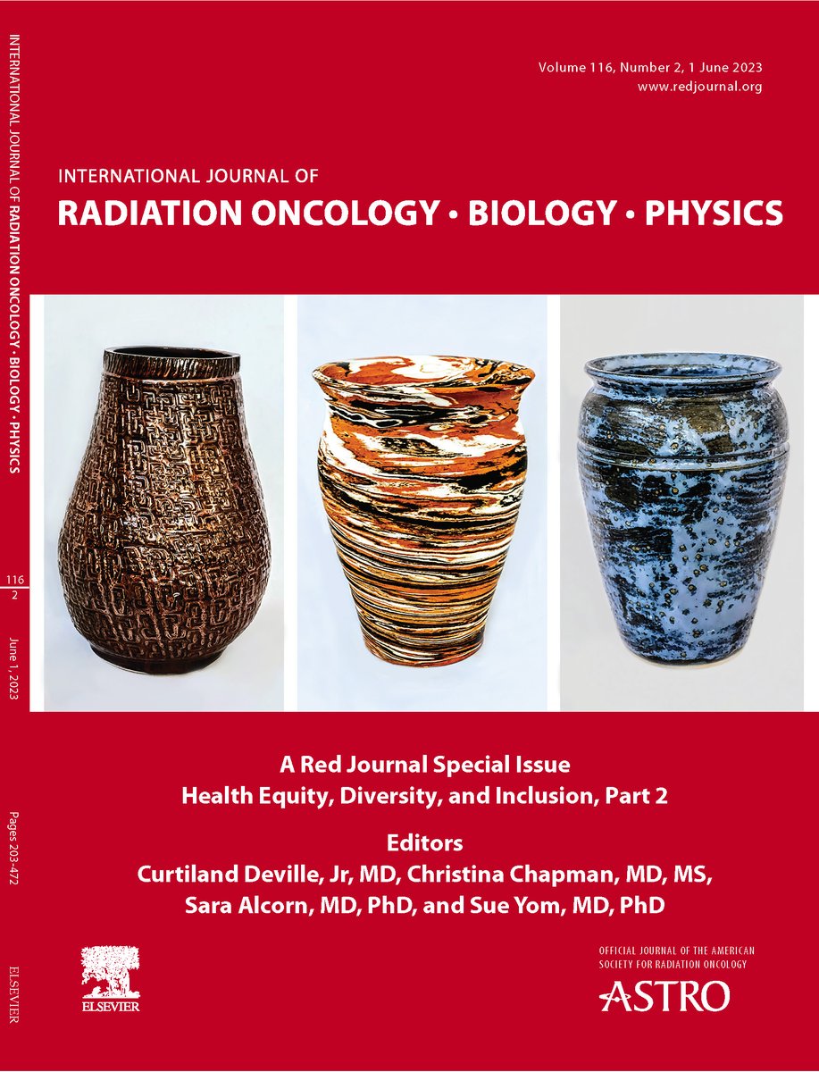 I am excited to have my ceramic work featured on the cover of the Red Journal. Only a few radonc nerds will see it! Thank you @sueyom @IJROBP @ASTRO_org