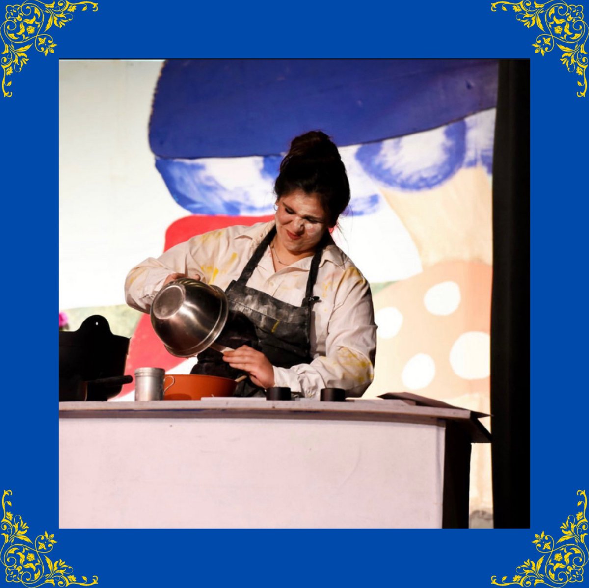 Troupe2001's tweet photo. This spotlight goes to Martina Royer! She has been in theater all four years and was VP of ITS this year. You may have seen her as Chief of Police in Clue: On Stage, the Cook in Alice in Wonderland, ensemble for Little Mermaid and Oklahoma!, and more. We will miss you, Martina. https://t.co/m0HOLXg1cd