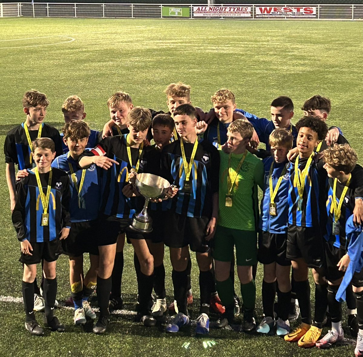 Well done to the U14 Leigh Ramblers EJA side winning the Plate Cup Final tonight and to our own Hayden playing up with them as well . Great performance from all the boys ! 
#Rams