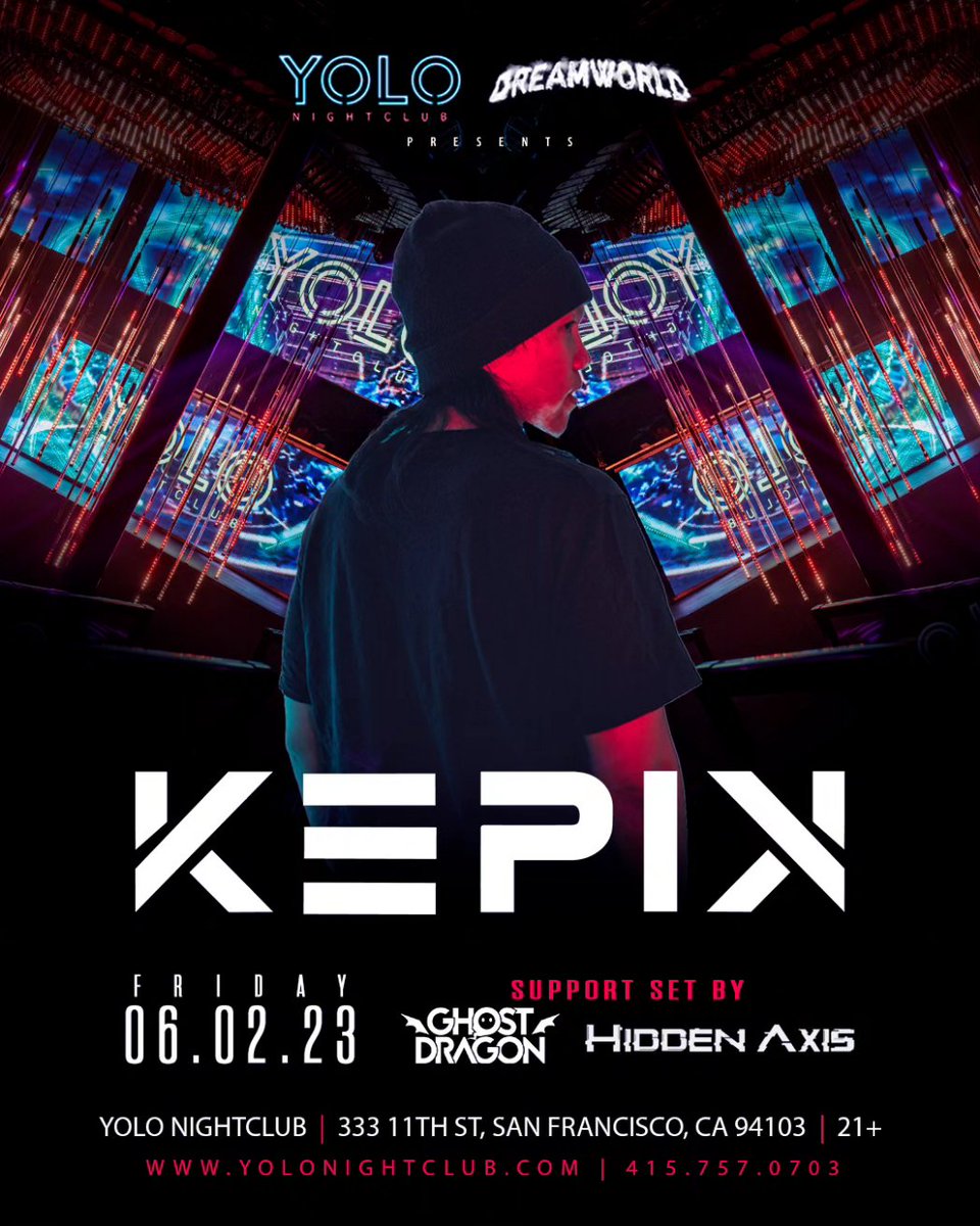 ๐ ฮ P I ๊ (@kepikmusic) on Twitter photo Excited to announce I'm finally making my local headliner debut at YOLO Friday 6/2 and bringing some friends along for the ride! <a href="/itsGhostDragon/">GhostDragon</a> <a href="/hiddenaxis/">Hidden Axis</a>
Hope to see y'all there! ๐ฉต Excited to announce I'm finally making my local headliner debut at YOLO Friday 6/2 and bringing some friends along for the ride! <a href="/itsGhostDragon/">GhostDragon</a> <a href="/hiddenaxis/">Hidden Axis</a>
Hope to see y'all there! ๐ฉต