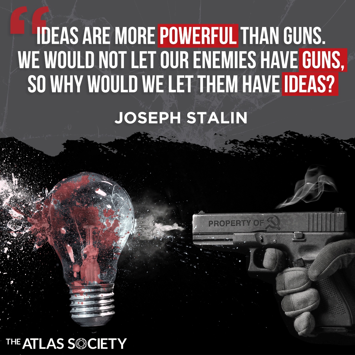 Critical Thinking Is The Most Valuable Weapon. #CriticalThinking #SocialismSucks #Reason #JosephStalin #AynRand