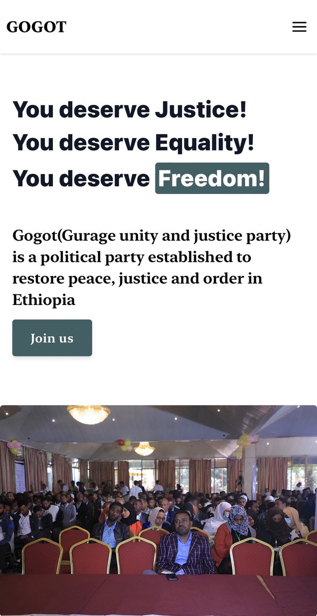 DarssamoPress's tweet photo. 🚨Qawa Press/ቃዎ ፕሬስ🚨

GOGOT/ጎጎት party official website is now live. Check their website and learn and support the party!! 

https://t.co/M2PzhcyB21 https://t.co/SLZllnVdjV