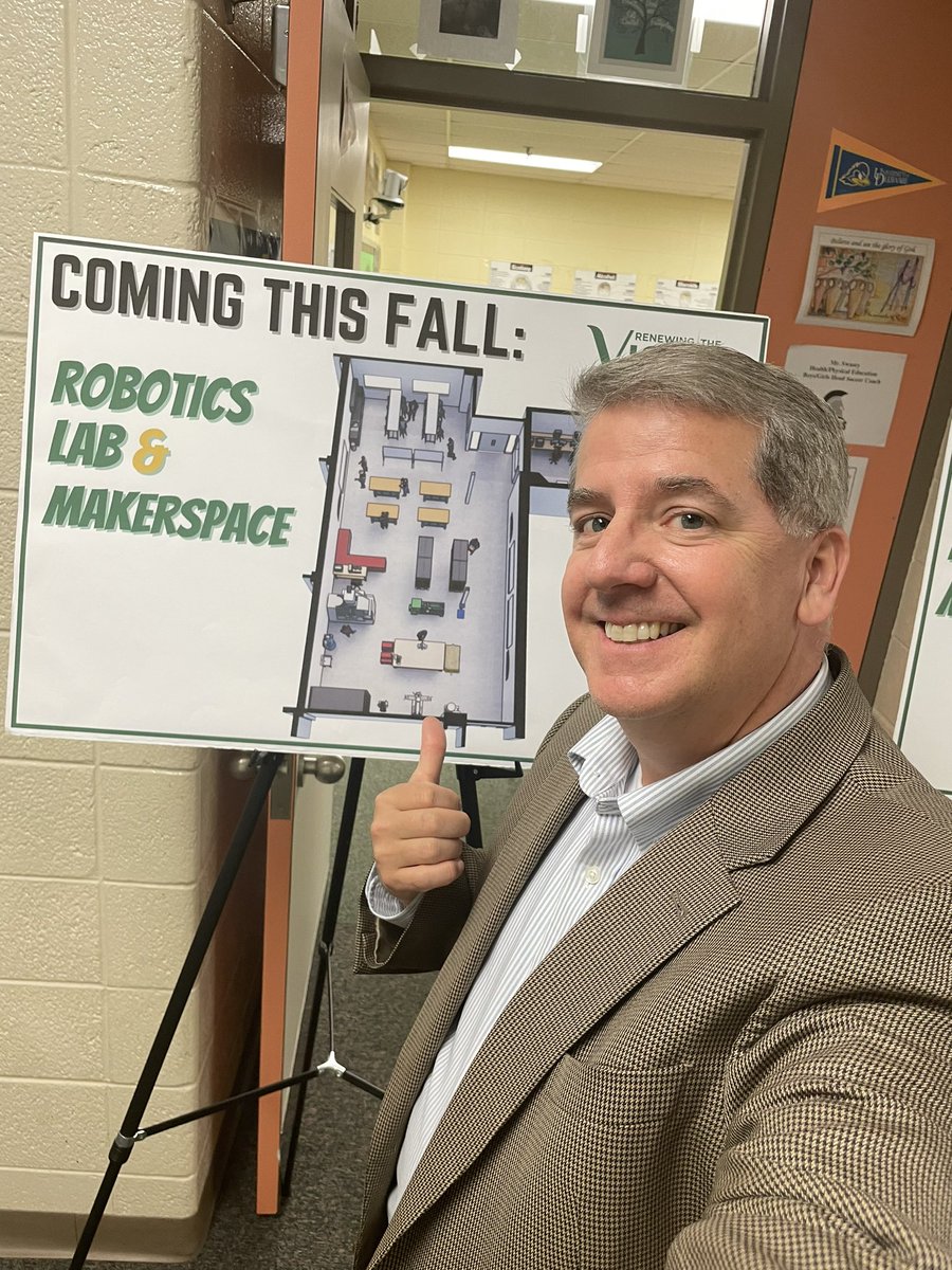 Tfert's tweet photo. I have the pleasure tonight at @SaintMarksHS spring open house to tell families about the 3000sq ft robotics lab being built this summer! https://t.co/THvIu5OT9h
