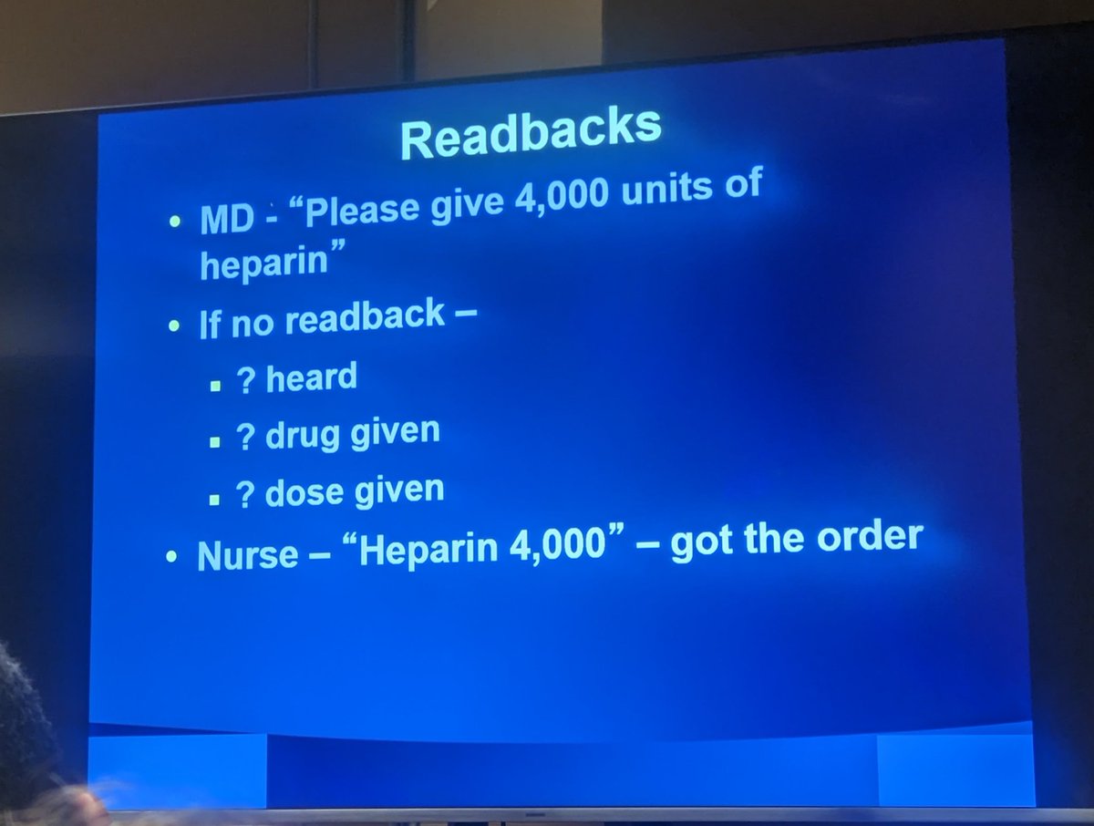 aayshacader's tweet image. #SCAI2023 #CathlabBootcamp 
Effective communication in the lab, essential for good outcomes &amp;amp; avoiding inadverten errors

READBACK - Do you and your staff READBACK instructions? 

@SCAI  @arnoldseto @JCigarroaMD @DrCindyGrines @Pooh_Velagapudi @saraceciliamtz @mirvatalasnag