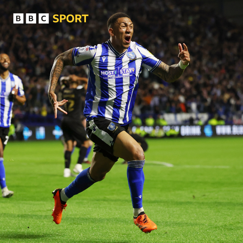 BBCSport's tweet photo. An absolutely extraordinary night at Hillsborough! 🤩

The report from Sheffield Wednesday's incredible win over Peterborough 👇