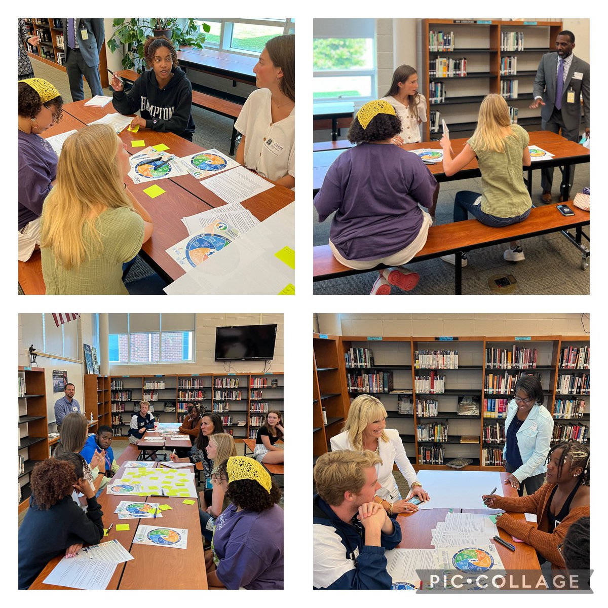 AmyCashwell's tweet image. Great @HenricoSchools Superintendent’s Student Advisory Committee meeting today! Thx to @TFerrellJr3 &amp;amp; @kdbostain for facilitating a discussion w/ stu advisors about how our schools can be stu centered and aligned to our HLP’s #LifeReady outcomes! @kristibkinsella @DeiaChamp